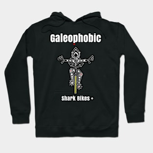 Galeophobia or Shark Fearing Phobic Bike Rider Funny Hoodie